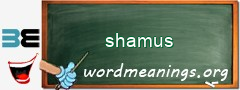 WordMeaning blackboard for shamus